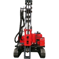 Foreuse hydraulique DTH sur chenilles solaire TZ670, couple de 11200 Nm, capacité de montée de 30 degrés, 6 m, pour le désert, télécommandée