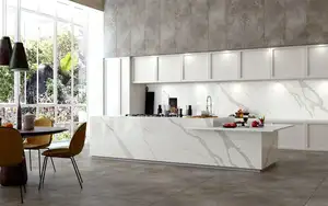 Controsoffitto da cucina in pietra artificiale marmo bianco artificiale quarzo Vietnam controsoffitto
