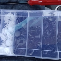 HE26 100 pièces Clip de fixation hybride pour pare-chocs avant de voiture avec vis