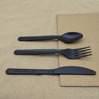 Couverts jetables biodégradables PLA personnalisés de 6/7 pouces pour les fêtes