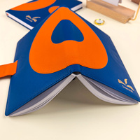 Journal Cahier à couverture rigide Livre en cuir PU A5 Cahier avec impression personnalisée Cahier d'affaires avec accessoires