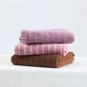 Toalla Facial de Algodón Tejido a Rayas, Altamente Absorbente, Suave, Cómoda, Transpirable, Hipoalergénica, Ecológica, Toalla de Baño de Lujo - Product Image 2