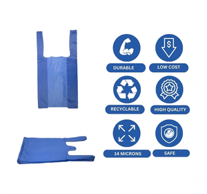 Eco-Friendly Biodegradable Vest Trash <b>Bags</b> - 10L Kitchen Waste Liners, <b>Compostable</b> - Product Image 4