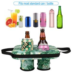 Portavasos Flotante para Piscina, Posavasos Flotante para Bebidas, Bandeja Flotante para Refrescos, No Inflable, con Capacidad para 4 Latas de Cerveza - Product Image 3