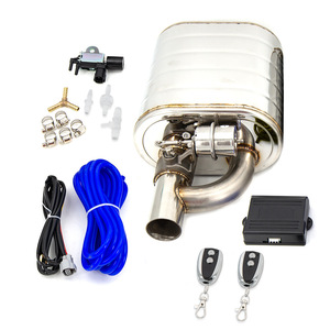 Silencieux d'échappement simple entrée/sortie 2/2,5/3 pouces avec télécommande sans fil et valve de coupure d'échappement - Product Image 2
