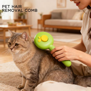 แปรงหวีขนสัตว์เลี้ยงกำจัดขนสัตว์เลี้ยงด้วยปุ่มเดียวผลิตภัณฑ์ทำความสะอาดและดูแลขนสัตว์เลี้ยงกำจัดของเสียจากสัตว์เลี้ยง - Product Image 6