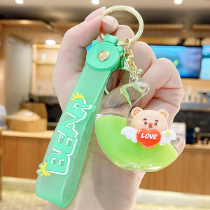 Nuevo Diseño Llavero de Plástico con Máquina de Agua de Capibara Unicornio Jugando al Baloncesto, Juguete Líquido, Regalo - Product Image 4