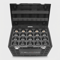Flight case robuste en plastique rigide, personnalisable OEM/ODM avec mousse, pour éclairage de scène LED Pixel DMX, anti-humidité, assemblage amovible