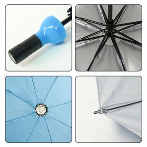 Parapluie léger promotionnel de haute qualité en gros à prix abordable avec logo personnalisé et porte-bouteille - Product Image 5
