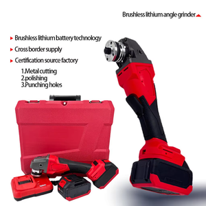 Meuleuse d'angle sans fil multifonction compacte à batterie lithium rouge, moteur brushless haute puissance, pour dé<span class=keywords><strong>coupe</strong></span> et polissage transfrontalier - Product Image 2