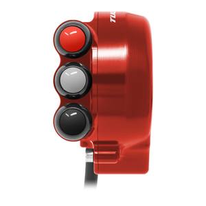 Cubierta de control del acelerador con interruptor integrado en el manillar para Aprilia TUONO V4 (Rojo) - Product Image 1