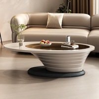 Table Basse Électrique Moderne Simple en Bois avec Plateau en Marbre et Meuble TV Design – Mobilier de Salon Haut de Gamme Luxe Facile à Nettoyer