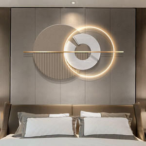 Decorazione Murale per Camera da Letto Principale Ispirata al Lusso, Luce LED Artistica per Pareti del Soggiorno, Opera d'Arte Minimalista Italiana da Appendere - Product Image 3