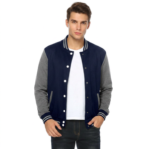 Full Customized Wool Body Leather Sleeves Varsity Jacket For <b>Men</b> 2025 New Custom Design High Quality <b>Men</b> Varsity Jackets - Product Image 1