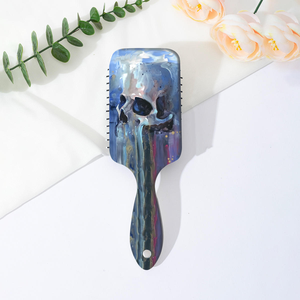 2025 Halloween classique mode brosse à cheveux crâne Airbag peigne poignée en plastique Portable pour Salon coiffure démêlant idée cadeau - Product Image 4