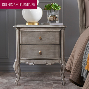 American Luxury Modern Design Nightstand Wooden <strong>Bedside</strong> <strong>Table</strong> With 2 Drawers C415B - Product Image 3