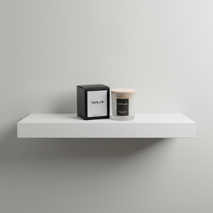Velas Aromáticas Modernas de Cera de Soja Feitas à Mão LunaLith em Forma Redonda com Tampa de Madeira para o Dia dos Namorados - Product Image 3