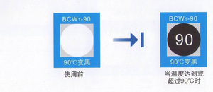 Không thể đảo ngược chỉ số nhiệt độ kháng không thấm nước dính nhiệt độ nhãn dán nhạy cảm nhiệt - Product Image 6