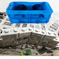 Molde de Ladrillo de Cemento Tipo Lego, Acero Resistente, Tamaño Personalizado para Construcción de Muros de Contención de Apilamiento en Seco