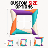 Cadre photo gonflable personnalisé en blocs, cadre selfie coloré à assembler, accessoire de décoration pour cabine photo pour fêtes, festivals de musique, centres commerciaux et événements
