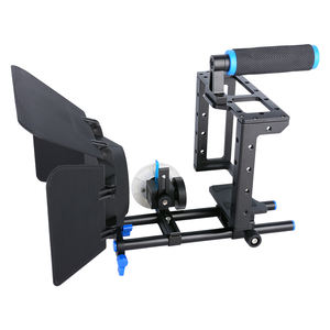 Yelangu <span class=keywords><strong>c100</strong></span> पोर्टेबल dslr मिनी कैमरा पिंजरे कंधे माउंट रिग किट में पालन फोकस मैट बॉक्स समर्थन सार्वभौमिक कैमरों - Product Image 6