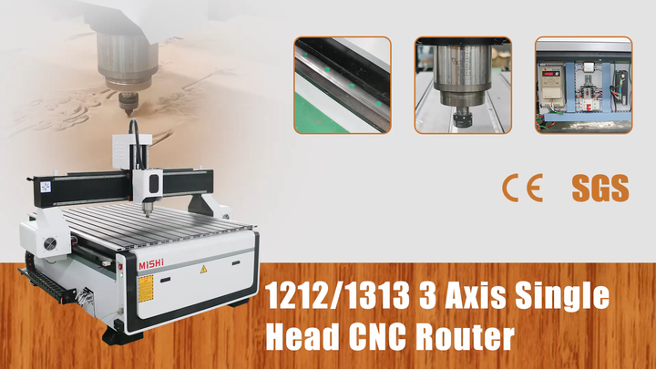 MISHI 1200mm CNC Router Machine - 3 Axis Wood Cutter for Efficient