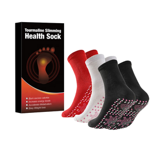 Vente en gros de <span class=keywords><strong>chaussettes</strong></span> antibactériennes <span class=keywords><strong>auto</strong></span>-<span class=keywords><strong>chauffantes</strong></span> pour thérapie magnétique pour hommes et femmes, en <span class=keywords><strong>tourmaline</strong></span>, amincissant, équipage décontracté, en nylon solide et régulier - Product Image 1