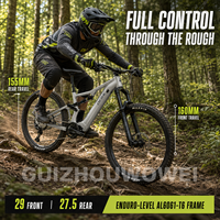 Vélo de montagne électrique à moteur central 500W, batterie 960Wh longue autonomie, suspension intégrale, idéal pour les trajets quotidiens et les excursions de week-end