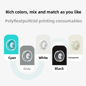 Filament d'impression 3D <span class=keywords><strong>Polymaker</strong></span> <span class=keywords><strong>PolyFlex</strong></span> TPU90, souple, résistant aux intempéries, flexible, 1,75 mm et 2,85 mm, 750 g, fabriqué en Chine - Product Image 2