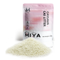 Litière pour chat en manioc, agglomération rapide, faible poussière, contrôle des odeurs, biodégradable, jetable aux toilettes, à base végétale, OEM ODM, vente en gros