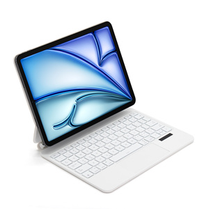 Clavier magnétique détachable rétroéclairé RVB 7 couleurs avec pavé tactile multipoint pour <span class=keywords><strong>iPad</strong></span> Pro 11 M4 2024, <span class=keywords><strong>coque</strong></span> Bluetooth OEM - Product Image 6