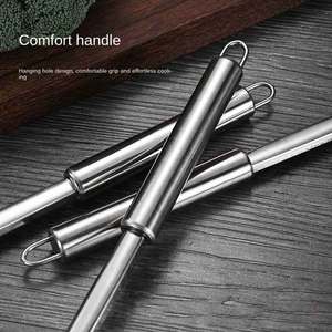 ชุดเครื่องครัวสแตนเลสสีเงินแบบเต็มชุดของขวัญชุดเครื่องครัวไม้พายช้อนระบายน้ำส้อมเครื่องใช้ในครัวเรือนชุดทำอาหารในครัวเรือน - Product Image 4