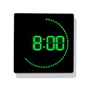 Đồng Hồ Treo Tường LED Báo Thức Hẹn Giờ Lịch Kỹ Thuật Số Hiển Thị Hình Tròn Điểm - Product Image 3