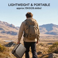 Alimentation d'urgence 220V autonome pour camping en extérieur, alpinisme, batterie au lithium, équipement d'éclairage extérieur