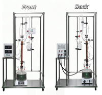 Colonne de distillation et de rectification en verre de laboratoire 1L 2L 3L 5L 10L 20L pour extraction et réaction