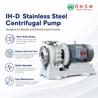 Pompe centrifuge industrielle IH-D en acier inoxydable, conception à arbre court, moteur triphasé IP65, 3 CV, haute pression, raccord à bride