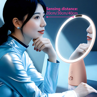 Miroir de maquillage Intelligent AI Miroir de bureau à LED Mode lucarne Multi-scène réglable Internet Celebrity Beauty Mirror avec lumière