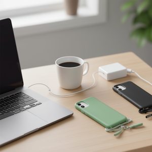 Funda para iPhone DAM con Cordón en Turquesa, Rojo, Negro, Lila, Verde y Rosa - Product Image 1