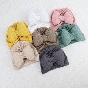 Cappello Turbante con Fiocco <span class=keywords><strong>per</strong></span> <span class=keywords><strong>Neonata</strong></span>, Berretto Morbido in Nylon con Fascia <span class=keywords><strong>per</strong></span> Bambine - Product Image 2