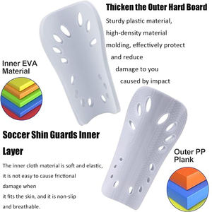 Equipo de fútbol de protección de alta calidad, espinilleras ligeras, Protector de Deportes de fútbol, espinilleras de fútbol, <span class=keywords><strong>canilleras</strong></span> de futbol - Product Image 2