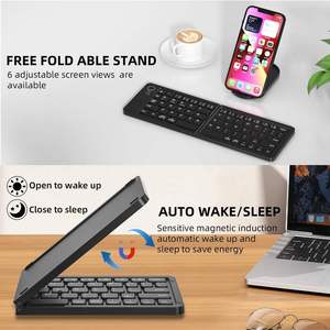 Ultra-Portable Foldable BT Wireless <b>Keyboard</b> Rechargeable Pocket bluetooth <b>Keyboard</b> for Android for Windows - Product Image 6