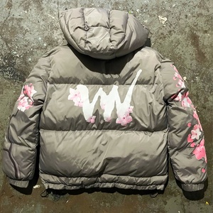 แจ็คเก็ตขนเป็ดสำหรับผู้ชายเสื้อโค้ทแบบฟองโลโก้ตามสั่ง - Product Image 2