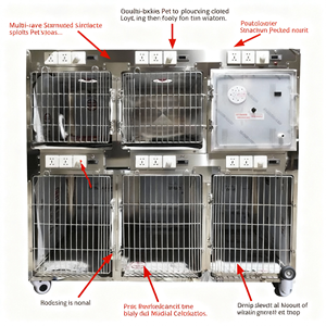 <span class=keywords><strong>2026</strong></span> Veteriner Yoğun Bakım Evi Hayvan Kafesi SUS304 Kızılötesi Oksijen Odası Kafesi Köpekler İçin Hastalıkta Kullanım İçin Tıbbi Kullanım - Product Image 6