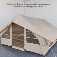 Brevax BY-ZP026 Ensemble de camping gonflable multifonctionnel de luxe en aluminium à double paroi, type à armature droite, une chambre, Oxford