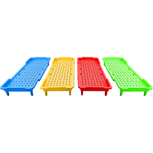 Culla in Plastica Impilabile <span class=keywords><strong>Salvaspazio</strong></span> per Neonati e Bambini con Design a Cartoni Animati per Asilo Nido, Scuola Materna e Camera dei Bambini - Product Image 6
