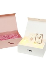 Einfarbige Minimalistische Schleifenband-Klappbox Einteilige Faltbare Geschenkbox Magnetverschluss Laminierte Oberfläche Vierfarbiger Druck