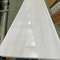 Panneau mural PVC Techo Mate, plafond en PVC, panneau de plafond PVC 2 rainures 5800 mm blanc brillant