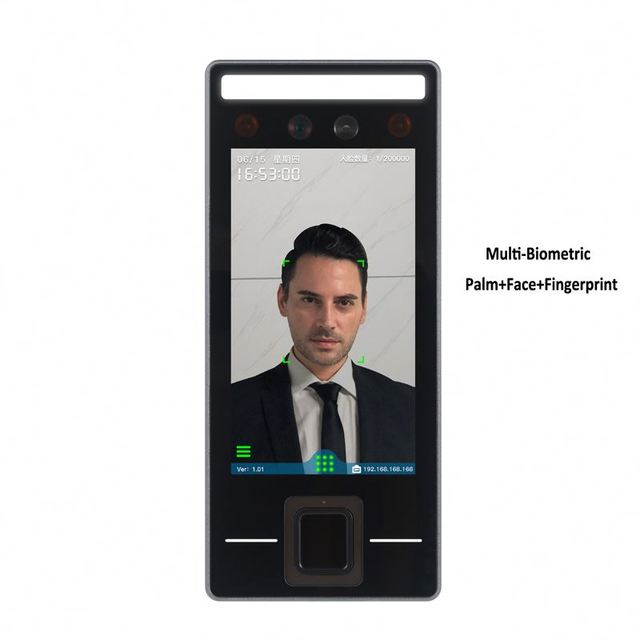 Factory Wholesale 5.5inch Multi Biometric Palm Fingerprint Facial Recognition Time Attendance Access Control Device