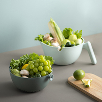 Origineel Ontwerp Nieuw Product Minimalistische Stijl Groente Fruit Wasbak Keuken Plastic Cocina Afvoerkorf