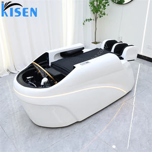 KISEN-Silla de cama para salón de belleza, champú eléctrico, mesa de masaje, sillas para salón de belleza, <span class=keywords><strong>spa</strong></span> con vaporizador para terapia de cabeza - Product Image 1